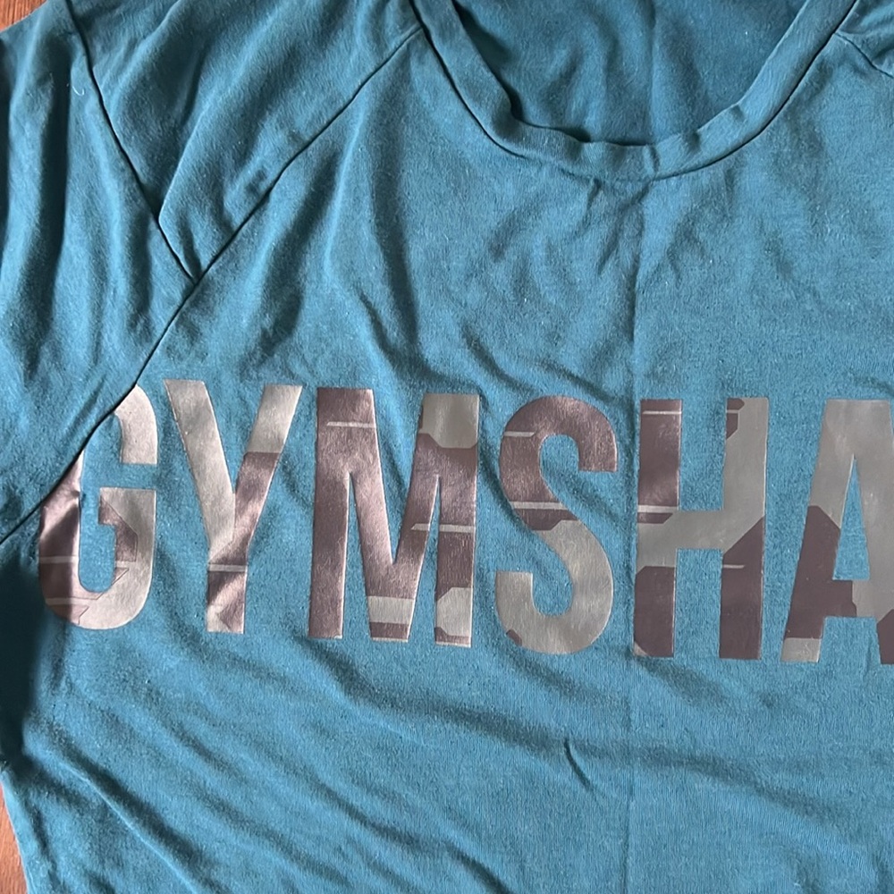 Gymshark Teal Men's Shirt - Picture 5 of 6